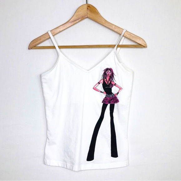 Moshi Moshi graphic Cami tank top - Picture 1 of 12